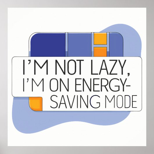 Abstract Energy Saving Mode with People ポスター (正面)