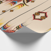 Abstract ethnic geometric pattern, Ikat geometric ラッピングペーパー (角)