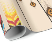 Abstract ethnic geometric pattern, Ikat geometric ラッピングペーパー (ロールコーナー)