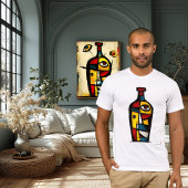 Abstract Expressionist Bottle | Modern Symbolic Tシャツ