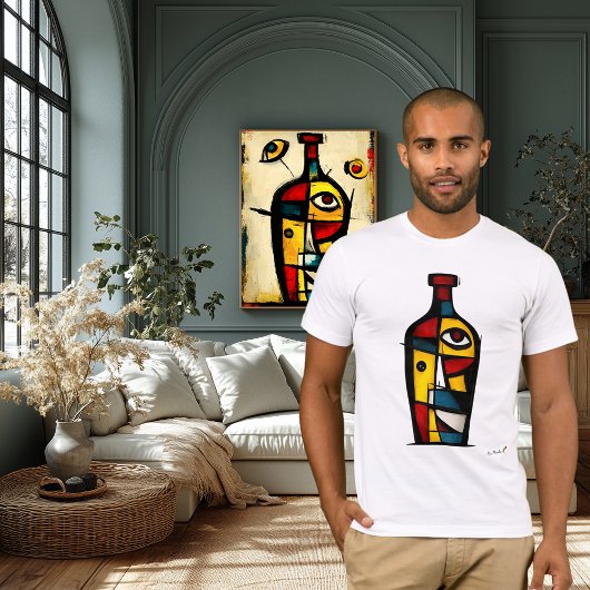 Abstract Expressionist Bottle | Modern Symbolic Tシャツ