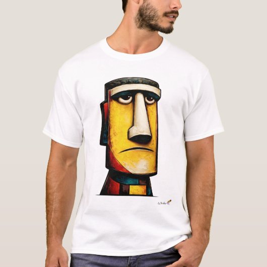 Abstract Expressionist Face | Modern Symbolic Tシャツ (正面)