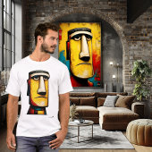 Abstract Expressionist Face | Modern Symbolic Tシャツ
