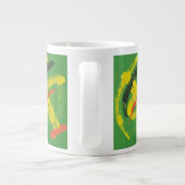 Abstract Expressionist Mark Making Fine Art Mug ジャンボコーヒーマグカップ (裏面)