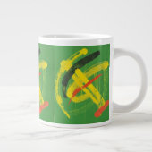 Abstract Expressionist Mark Making Fine Art Mug ジャンボコーヒーマグカップ (右)