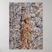 Abstract Expressionist Statue of Liberty Drip Art ポスター (正面)