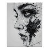 Abstract Eye Close-Up ポスター (正面)