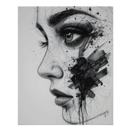 Abstract Eye Close-Up ポスター