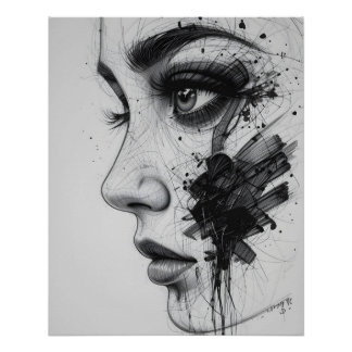 Abstract Eye Close-Up ポスター