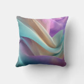 Abstract Fabric Texture in Pastel Tones クッション (裏面)