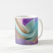 Abstract Fabric Texture in Pastel Tones コーヒーマグカップ (正面右)