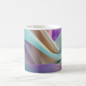 Abstract Fabric Texture in Pastel Tones コーヒーマグカップ (中央)