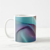 Abstract Fabric Texture in Pastel Tones コーヒーマグカップ (左)