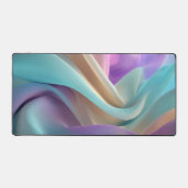 Abstract Fabric Texture in Pastel Tones デスクマット (正面)