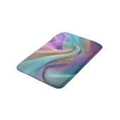 Abstract Fabric Texture in Pastel Tones バスマット (アングル)
