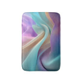 Abstract Fabric Texture in Pastel Tones バスマット (正面縦)