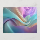 Abstract Fabric Texture in Pastel Tones ポストカード (正面)
