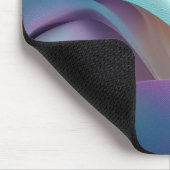 Abstract Fabric Texture in Pastel Tones マウスパッド (コーナー)