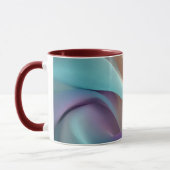 Abstract Fabric Texture in Pastel Tones マグカップ (左)