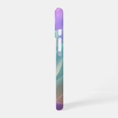 Abstract Fabric Texture in Pastel Tones iPhone 16ケース (左側面)