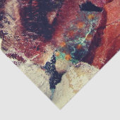 Abstract Face Mixed Media collage decoupage 薄葉紙 (詳細)