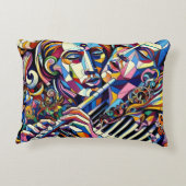 Abstract Faces and Instruments アクセントクッション (裏面)