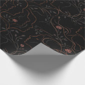 Abstract Faces Botanical Wrapping Paper ラッピングペーパー (角)