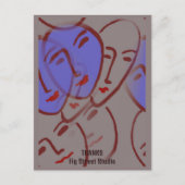 Abstract Faces, Fig Street Studio ポストカード (正面)