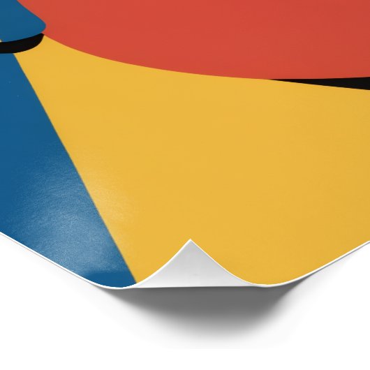 Abstract Faces Grid Art Print, Human Faces ポスター (コーナー)