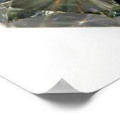 Abstract Faceted Glass Close-up - Light & Color ポスター (角)