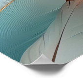 Abstract Feather Flow – Soft Elegance ポスター (角)