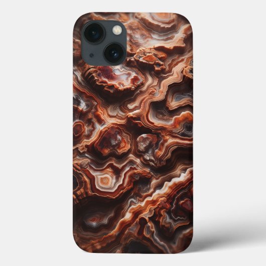 Abstract Fiery Agate Layered Phone Case - Earthy Case-Mate iPhoneケース (裏面)