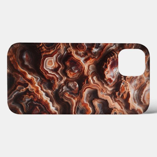 Abstract Fiery Agate Layered Phone Case - Earthy Case-Mate iPhoneケース (裏面 (横))