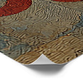 Abstract Fire Horse – Bold Modern Equine Art ポスター (角)