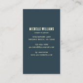 Abstract Fire Horse – Modern Equine Art Design 名刺 (裏面)