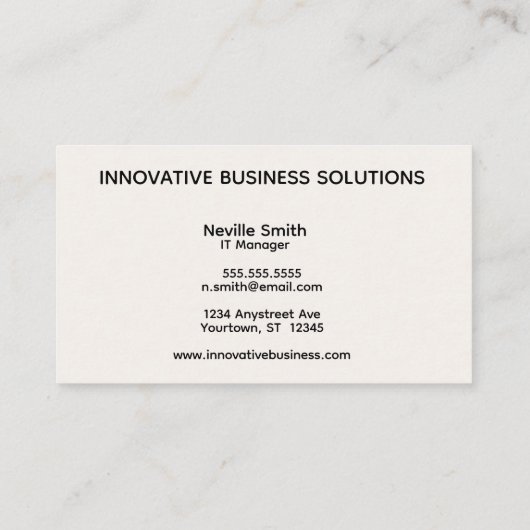 Abstract Fire Light Tech Business Computer  名刺 (裏面)