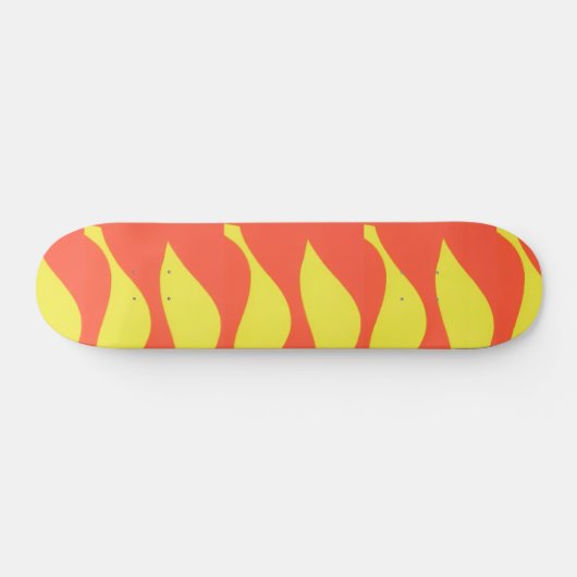 Abstract Fire Skateboard Deck スケートボード (横)