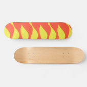 Abstract Fire Skateboard Deck スケートボード (横)