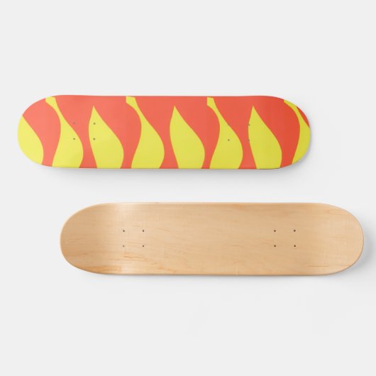 Abstract Fire Skateboard Deck スケートボード (横)