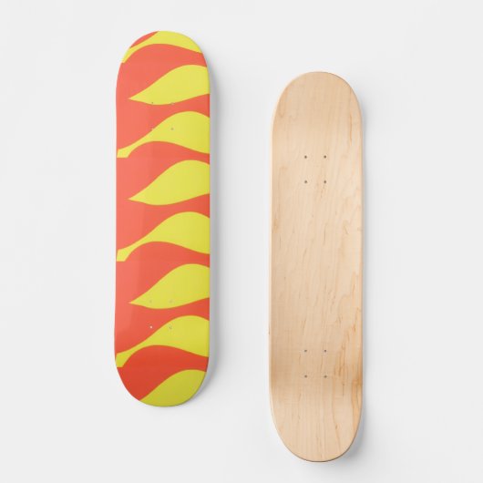 Abstract Fire Skateboard Deck スケートボード (正面)