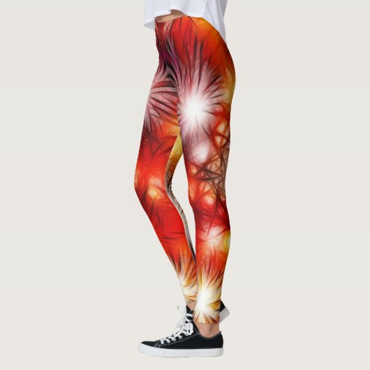 Abstract Fireworks Stars Background-34944 レギンス (左)