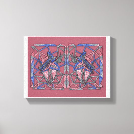 Abstract Flame Weaver Canvas キャンバスプリント (正面)