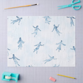 Abstract Floating Silhouettes Pattern 薄葉紙