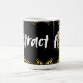 Abstract Floral Art Design | Modern Flower  コーヒーマグカップ (中央)