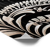 Abstract Floral Art Print ポスター (角)