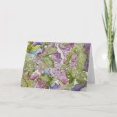 Abstract Floral Bouquet, 7x5 Folded Greeting Card カード (正面)