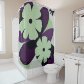 Abstract Floral Design シャワーカーテン (インサイチュ)