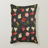 Abstract Floral Doodle アクセントクッション (正面(垂直))