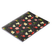 Abstract Floral Doodle ノートブック (左側)