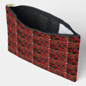 Abstract Floral Grid Pattern Accessory Pouch  アクセサリーポーチ (見開き)
